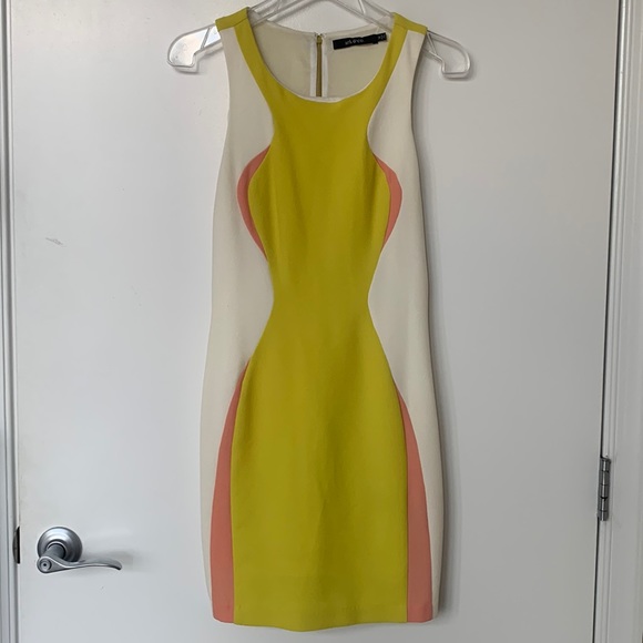 ARK & CO 1970's Style Colorblock Sleeveless Sheath Dress Size Medium - Picture 3 of 15